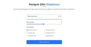 Rastgele şifre oluşturucu